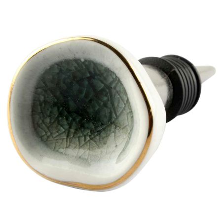 White Ceramic Wine Stopper